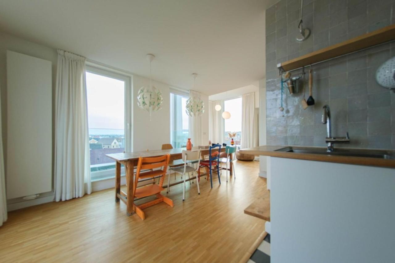 Stijlvolle En Lichtrijke Design Penthouse Met Prachtig Uitzicht Te Wenduine Apartment De Haan Exterior foto